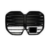 BMW 4 серия G22/23/26 2020- гг. Решетка радиатора Ноздри M-Look (для I4 G26, 2022+, Черный Глянец) фото 2