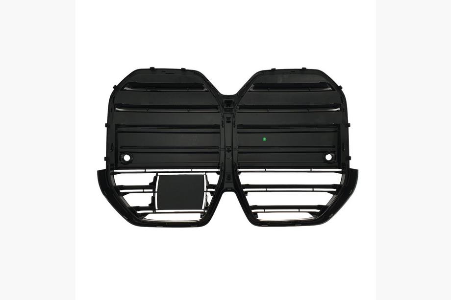 BMW 4 серия G22/23/26 2020- гг. Решетка радиатора Ноздри M-Look (для I4 G26, 2022+, Черный Глянец) Фото 5