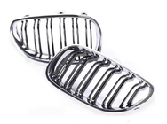 BMW 5 серия E60/E61 2003-2010 гг. Ноздри M-Look (Черный Глянец с Хромированной Окантовкой) фото 2