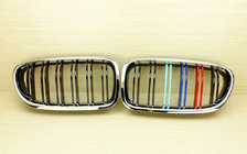 BMW 5 серия F10/F11 2010–2016 гг. Ноздри M-Look (M-Color с хромированной окантовкой) фото 2