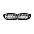 BMW 5 серия F10/F11 2010–2016 гг. Ноздри Diamond Silver (черная окантовка) фото 2