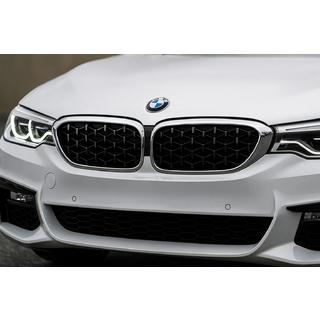 Ноздри Diamond Black V1 (2017-2020, хромированная окантовка) BMW 5 серия G30/G31 2017–2023 гг. фото 1