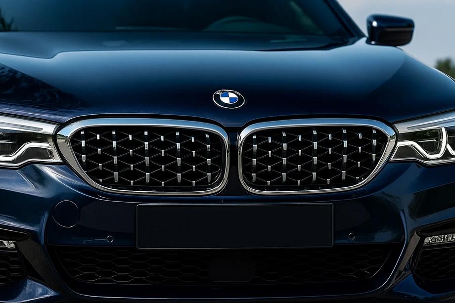 BMW 5 серия G30/G31 2017–2023 гг. Жабры Diamond Silver V1 (2017-2020, хромированная окантовка) Image