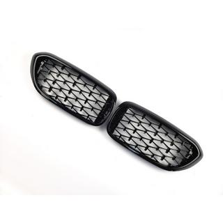 Ноздри Diamond Black V1 (2017-2020, черная окантовка) BMW 5 серия G30/G31 2017–2023 гг. фото 3