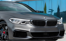 BMW 5 серия G30/G31 2017–2023 гг. Ноздри 1 Полоса (2017-2020, Черный Матовый) фото 1