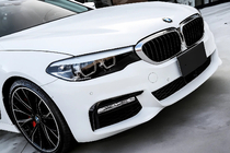 BMW 5 серия G30/G31 2017–2023 гг. Ноздри 1 Полоса (2017-2020, Черный Глянец с Хромированной Окантовкой) фото 1