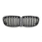 BMW X1 E84 2009-2015 гг. Ноздри M-Look (Черный Глянец с Хромированной Окантовкой) фото 2