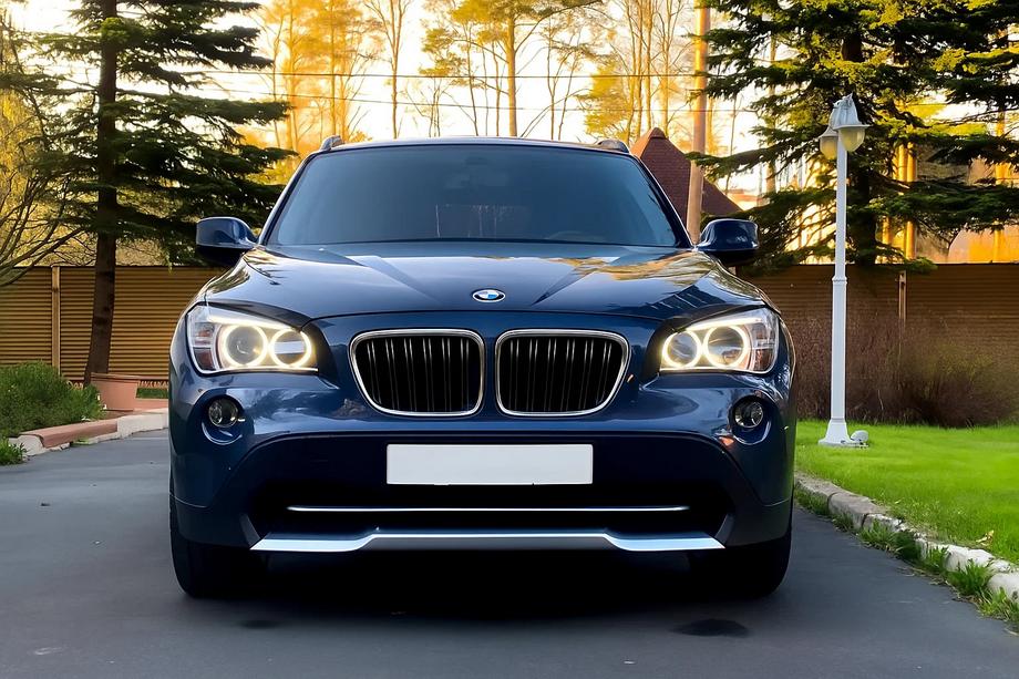 BMW X1 E84 2009-2015 гг. Ноздри M-Look (Черный Глянец с Хромированной Окантовкой) Image