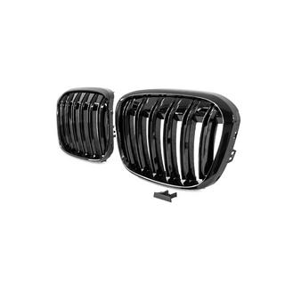 Ноздри M-Look (2015-2019, Черный Глянец) BMW X1 F48 2015-2022 гг. фото 4