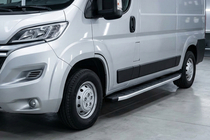 Citroen Jumper 2007-2025 гг. Боковые Подножки Fullmond (2 шт, алюминий) фото 1