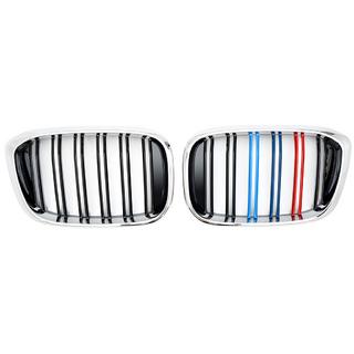 Решетка радиатора M-Look (2018-2021, M-Color с хромированной окантовкой) BMW X4 G02 2018- гг. фото 2