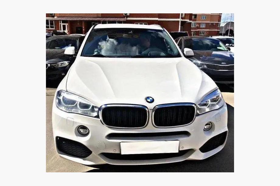 BMW X6 F16 2014-2019 гг. Ноздри M-Look (Черный Глянец с Хромированной Окантовкой) Image