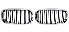 BMW X5 F15 2013-2018 гг. Ноздри M-Look (Черный Глянец с Хромированной Окантовкой) фото 2