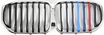 BMW X5 G05 2019–2026 гг. Ноздри 1 Полоса (2019-2022, M-Color с Хромированной Окантовкой) фото 2