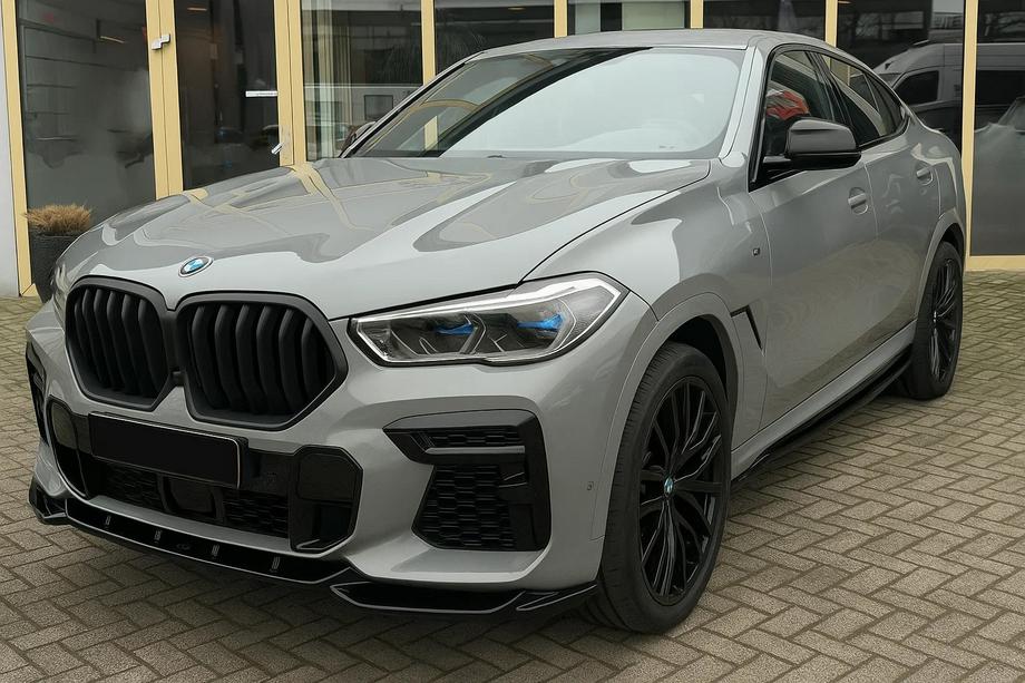 BMW X6 G06 2019–2027 гг. Ноздри 1 Полоса (2019-2022, Черный Матовый) Image