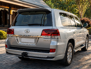 Toyota Land Cruiser 200 2007-2021 гг. Задний диффузор без хрома 2016↗ (Executive 2019/2021, под фаркоп) фото 2