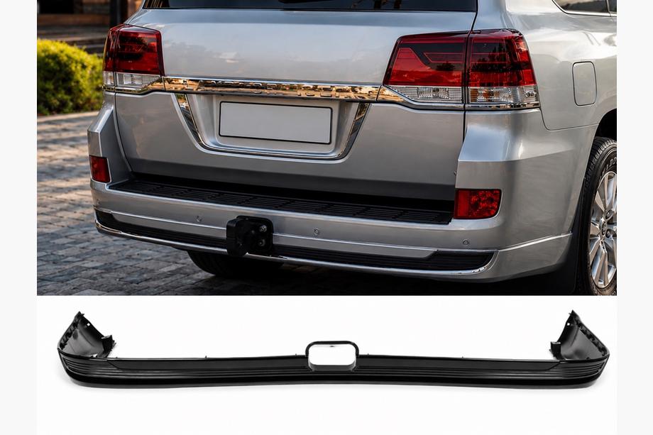 Toyota Land Cruiser 200 2007-2021 гг. Задний диффузор без хрома 2016↗ (Executive 2019/2021, под фаркоп) Image
