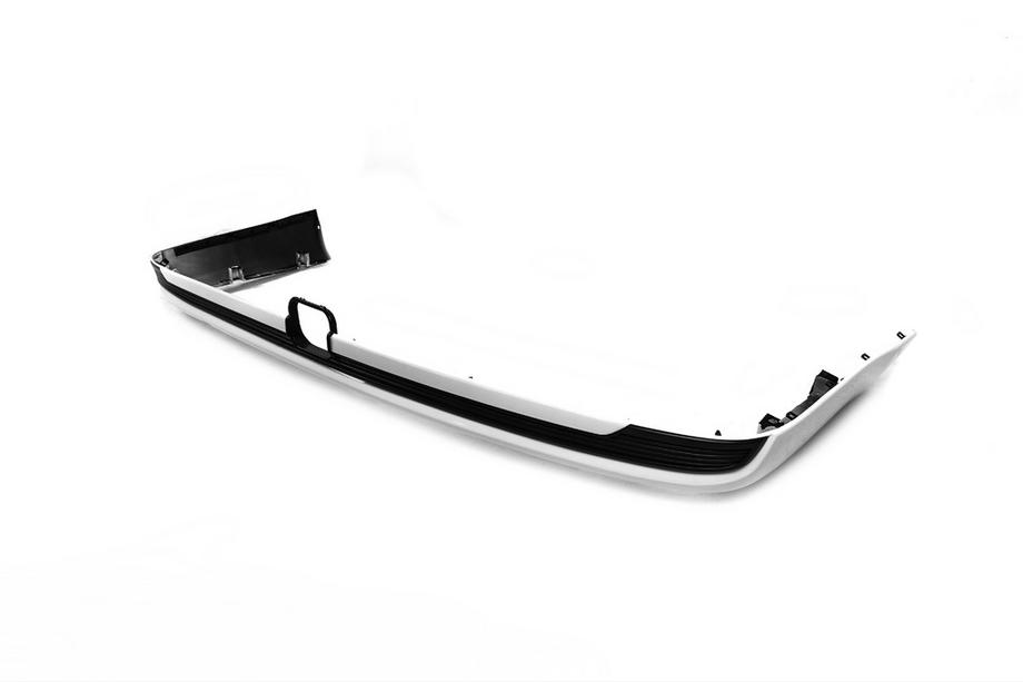 Toyota Land Cruiser 200 2007-2021 гг. Задний диффузор без хрома 2016↗ (Executive 2019/2021, под фаркоп) Белый Фото 9