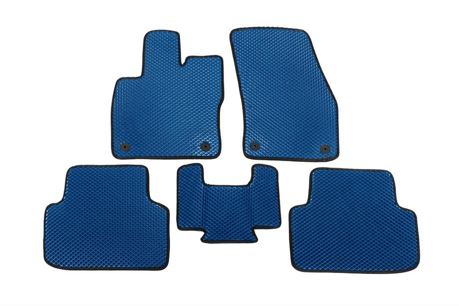 Volkswagen Golf Sportsvan 2014-2020 гг. Коврики EVA (Синие) Image