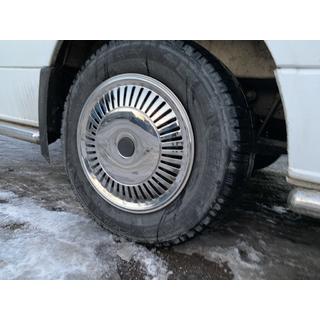 Колпаки из нержавейки Звезда (1-катковые, комплект 4 шт) фото 3