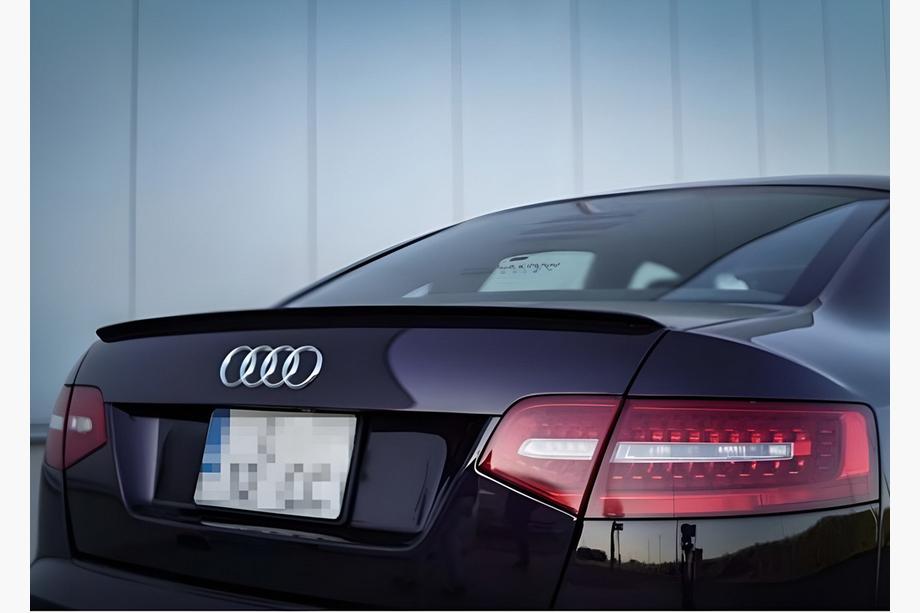 Audi A6 C6 2004-2011 гг. Спойлер DPT (Черный Глянец) Image