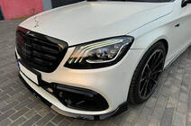 Mercedes S-class W222 2013-2022 гг. Передний лип-спойлер BRB (2018+) фото 3