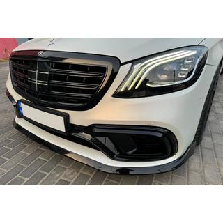 Передний лип-спойлер BRB (2018+) Mercedes S-сlass W222 2013-2022 гг. фото 4