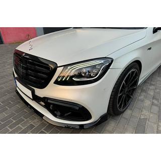 Передний лип-спойлер BRB (2018+) Mercedes S-сlass W222 2013-2022 гг. фото 3