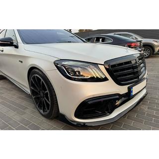 Передний лип-спойлер BRB (2018+) Mercedes S-сlass W222 2013-2022 гг. фото 1