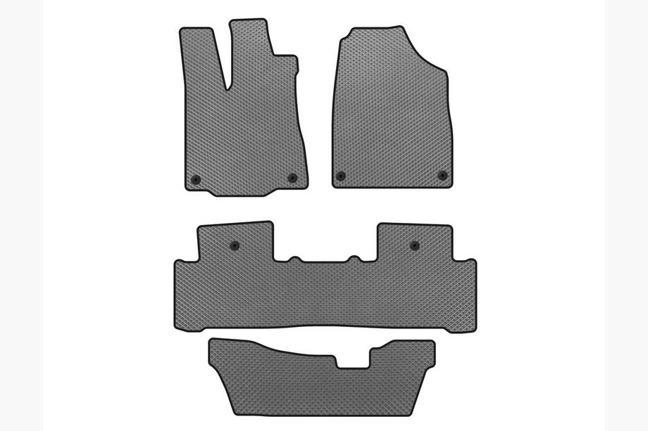 Acura MDX 2013-2020 гг. Коврики EVA (3 ряда, Серые) Image