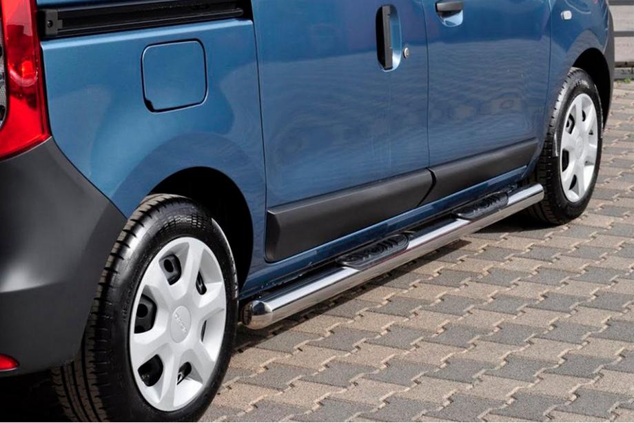 Dacia Dokker 2013-2022 гг. Боковые трубы (2 шт., нержавейка) Image