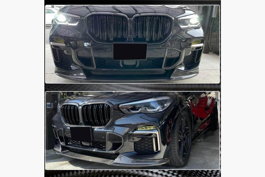 BMW X5 G05 2019–2026 гг. Карбоновые вставки в передний бампер (для M-Sport, 2019-2022) Image