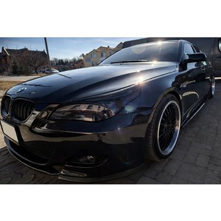 Боковые Пороги DPT (Черный Глянец) BMW 5 серия E60/E61 2003-2010 гг. фото 3