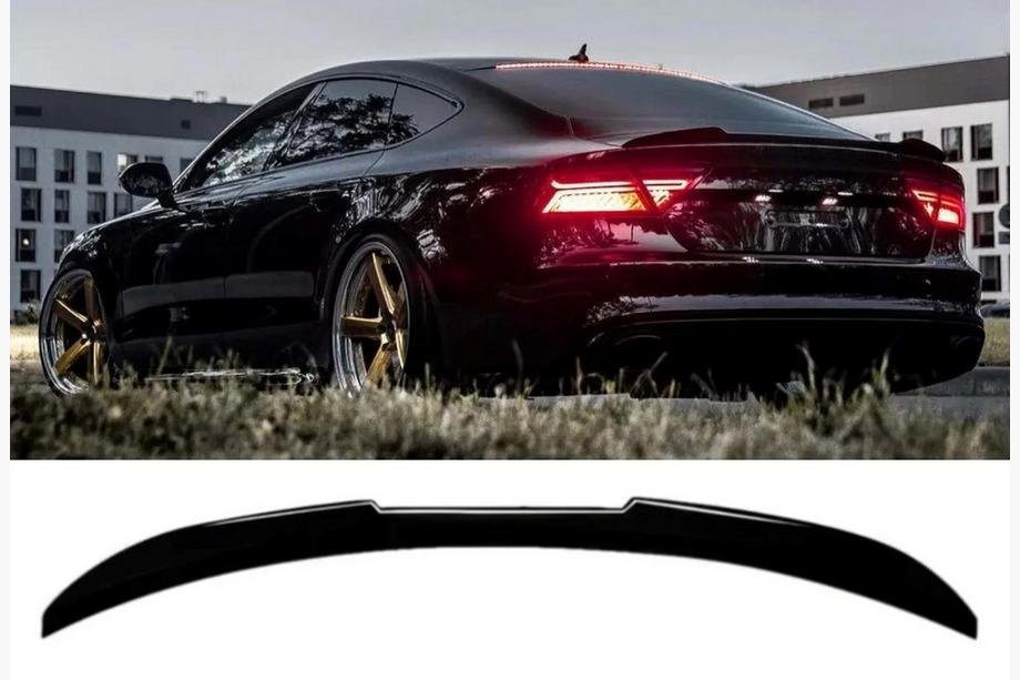 Audi A7 2010-2018 гг. Спойлер DPT V2 (Седан, черный глянец) Image