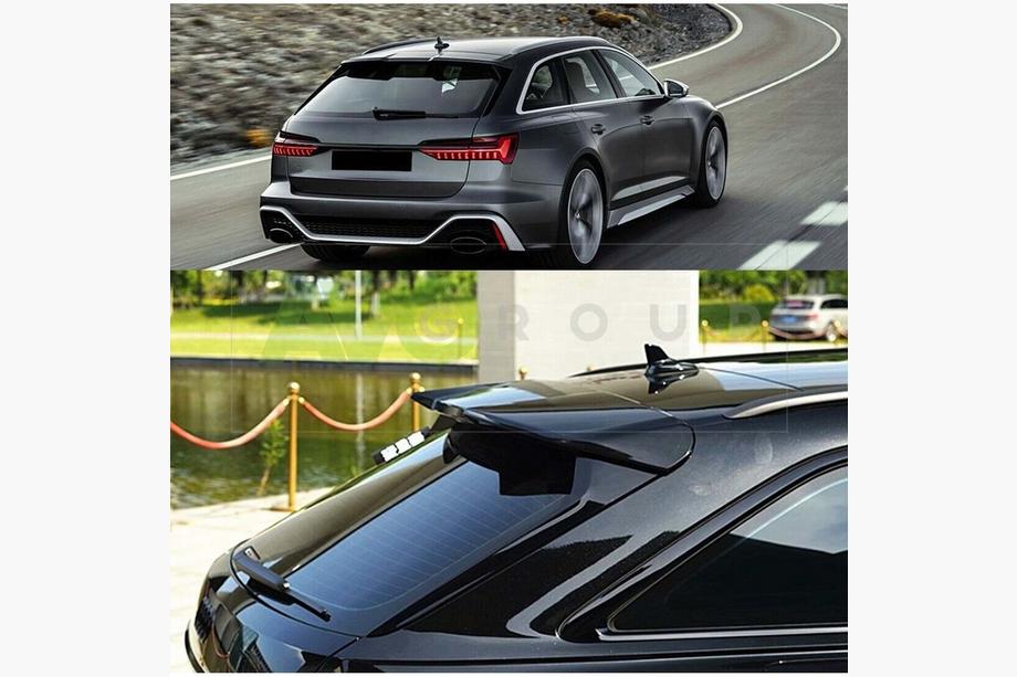 Audi A6 C8 2018–2025 гг. Спойлер DPT V2 (Avant, черный глянец) Image