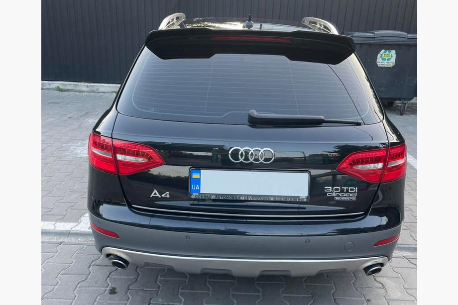 Audi A4 B8 2007-2015 гг. Спойлер DPT V2 (Avant, черный глянец) Image
