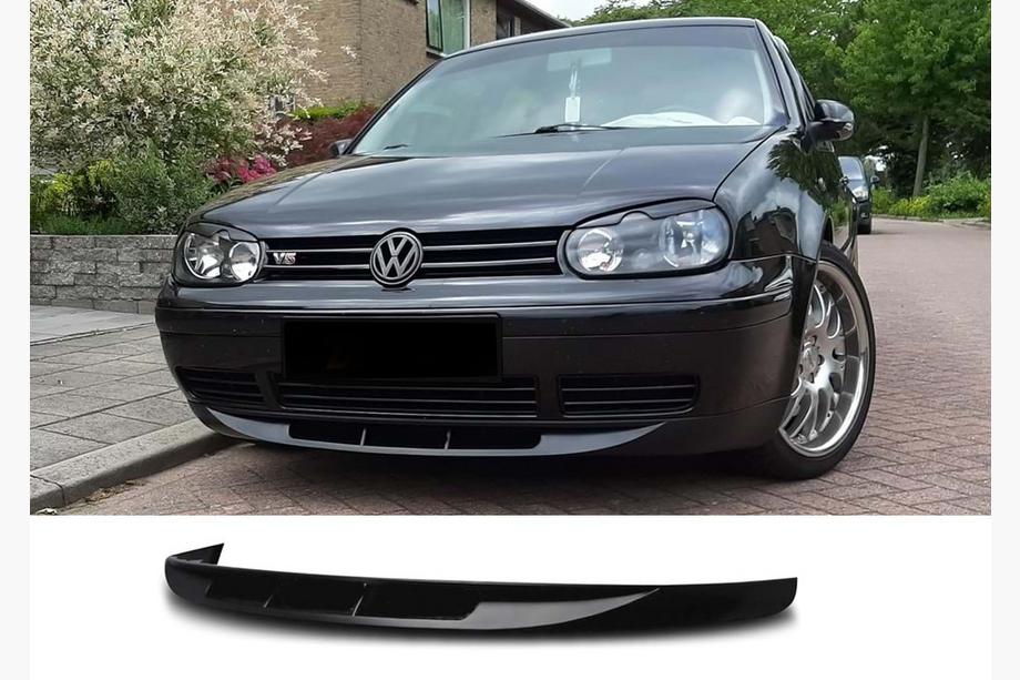 Volkswagen Golf 4 1997-2006 гг. Передний лип DPT (черный матовый) Image