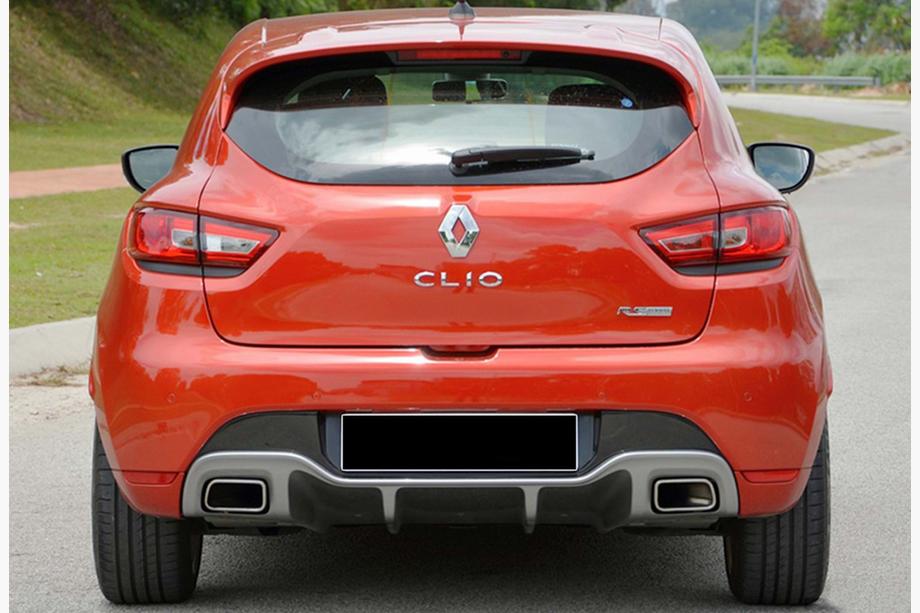 Renault Clio IV 2012-2019 гг. Задний диффузор DPT (для RS, Под покраску) Image