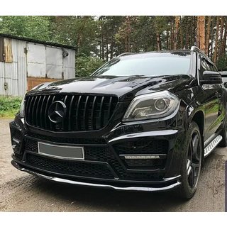 Передняя решетка GT Panamericana Black (для GL High) Mercedes GL/GLS сlass X166 2012-2019 гг. фото 3