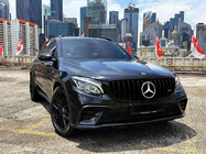 Mercedes GLC X253 2015-2022 гг. Передняя решетка GT Panamericana Черная (2015-2019) фото 7