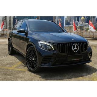 Передняя решетка GT Panamericana Черная (2015-2019) Mercedes GLC X253 2015-2022 гг. фото 1