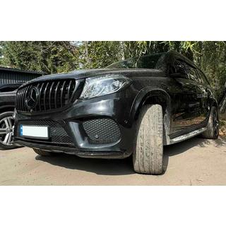 Передняя решетка GT Panamericana Черная (для GLS) Mercedes GL/GLS сlass X166 2012-2019 гг. фото 2