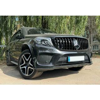 Передняя решетка GT Panamericana Черная (для GLS) Mercedes GL/GLS сlass X166 2012-2019 гг. фото 1