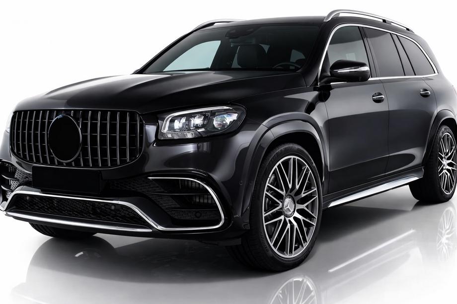Mercedes GLS X167 2019- гг. Передняя Решетка 2019-2023 (GT Panamericana Черная) Image