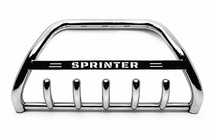 Mercedes Sprinter W907/W910 2018- гг. Кенгурятник WT004 Нержавейка фото 1