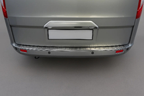 Ford Custom 2013-2022 гг. Хромированная накладка над номером (без камеры, нержавейка) фото 1