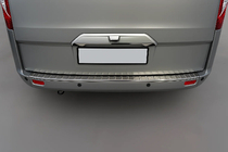 Ford Custom 2013-2022 гг. Хромированная накладка над номером (под камеру, нержавейка) фото 1