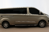 Ford Custom 2013-2022 гг. Нижние молдинги стекол (8 шт., Нержавейка) фото 1