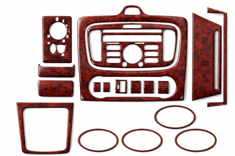 Ford Focus II 2008-2011 гг. Накладки на панель AC (Maxi-Set, Дерево) Image