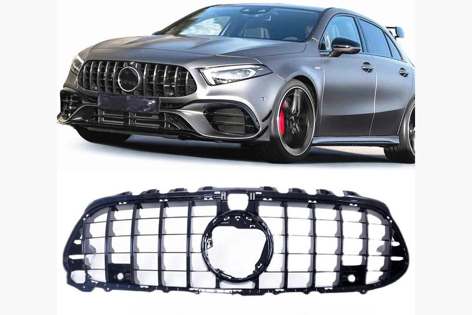 Mercedes A-class W177 2018- гг. Передняя решетка GT Panamericana (для A45) Фото 2